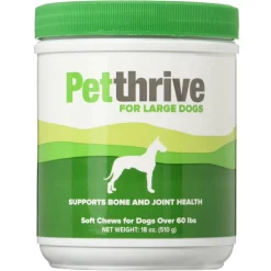 PetThrive Bone & Joint Support for Large Dogs over 60lbs (90 soft chews)