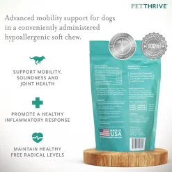 Petthrive Soft Chews with Resveratrol Advance Joint Care for Dogs