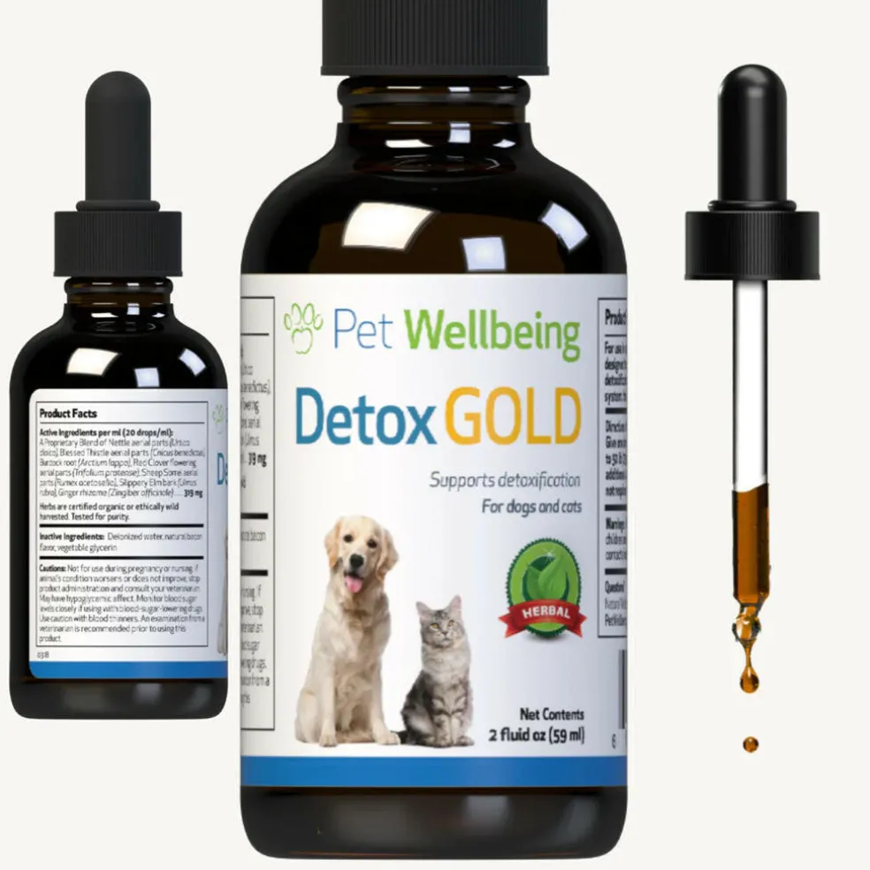 Pet Wellbeing Detox Gold for Cats