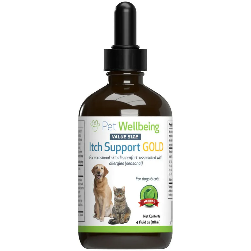 Pet Wellbeing Itch Support Gold - For Allergy-Related Itch in Dogs