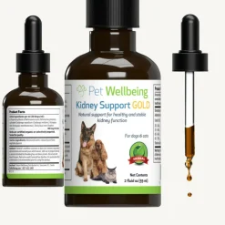 Pet Wellbeing Kidney Support Gold for Dogs
