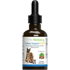 Pet Wellbeing Kidney Support Gold for Dogs & Cats