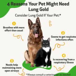Pet Wellbeing Lung Gold for Cats