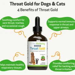Pet Wellbeing Throat Gold for Throat Irritation in Dogs