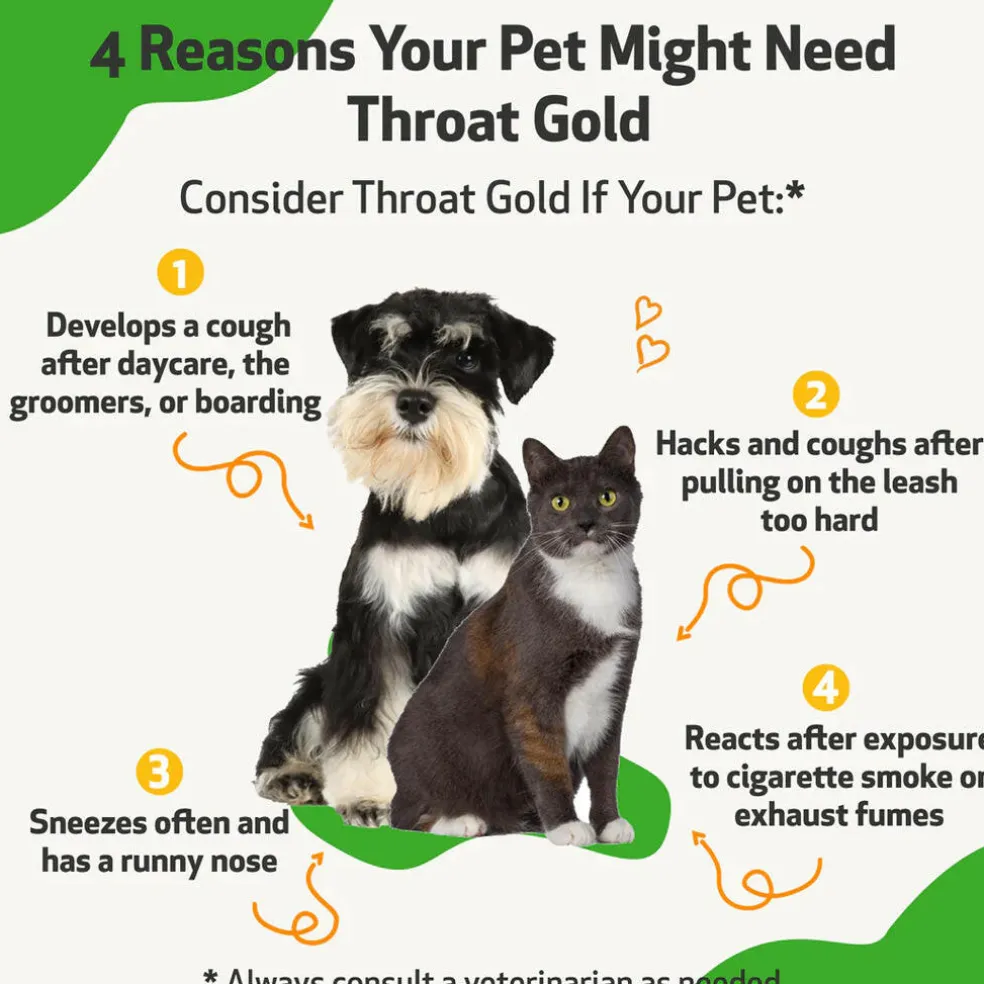 Pet Wellbeing Throat Gold for Throat Irritation in Dogs