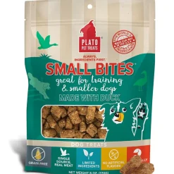 Plato Small Bites Grain-Free Duck Dogs Treats, 2-oz