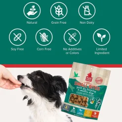 Plato Small Bites Grain-Free Duck Dogs Treats, 2-oz