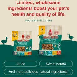Plato Small Bites Grain-Free Duck Dogs Treats, 2-oz