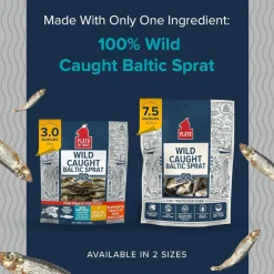 Plato Wild Caught Baltic Spray Treats For Dogs (3 oz)