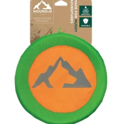 Playology Hound2O Reflective Flyer Orange Dog Toy