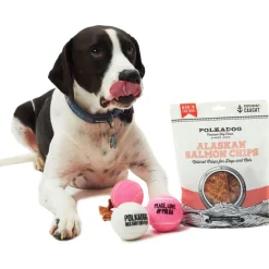 Polkadog Alaskan Salmon Chips for Dogs & Cats, 3.5-oz