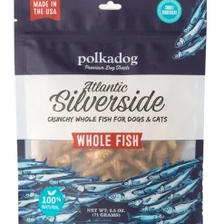 Polkadog Atlantic Silverside Crunchy Whole Fish for Dogs & Cats, 2.5-oz