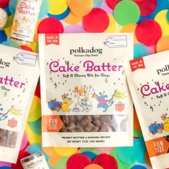 Polkadog Cake Batter Soft & Chewy Bits Peanut Butter & Banana Recipe for Dogs