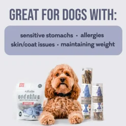 Polkadog Cod Skin Shorties Crunchy Sticks for Dogs & Cats, 2 lbs