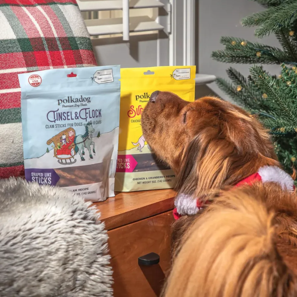 Polkadog Holiday Sugar & Spice Chicken & Cranberry Dog Treats (5 oz)
