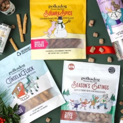 Polkadog Holiday Sugar & Spice Chicken & Cranberry Dog Treats (5 oz)