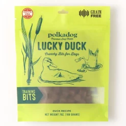 Polkadog Lucky Duck Crunchy Training Bits Treats for Dogs