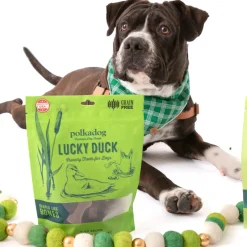 Polkadog Lucky Duck Crunchy Treats Bone Shaped for Dogs