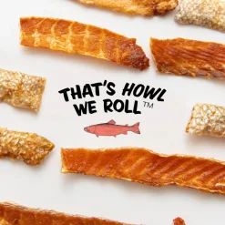 Polkadog Salmon Skins Shorties Smoked Salmon Jerky (3 oz)