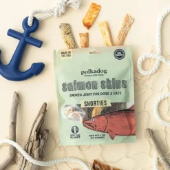 Polkadog Salmon Skins Shorties Smoked Salmon Jerky (3 oz)