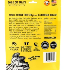 Polkadog Shorties Chicken Strips Jerky For Dogs & Cats, 3-oz