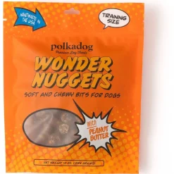 Polkadog Wonder Nuggets Soft & Chewy Bits Peanut Butter Flavor Training Treats for Dogs