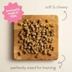 Polkadog Wonder Nuggets Soft & Chewy Bits Turkey & Cranberry Flavor Training Treats for Dogs