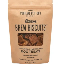 Portland Pet Food Company Bacon Brew Biscuits Dog Treats, 5-oz