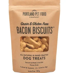 Portland Pet Food Company Grain & Gluten-Free Bacon Biscuits Dog Treats, 5-oz