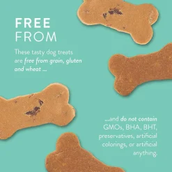Portland Pet Food Company Grain & Gluten-Free Bacon Biscuits Dog Treats, 5-oz