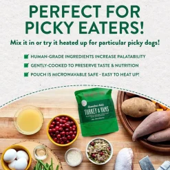 Portland Pet Food Company Grandma Ada's Turkey & Yams Homestyle Wet Dog Food Topper & Meal (9 oz x 8 puches)