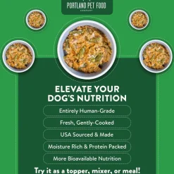 Portland Pet Food Company Grandma Ada's Turkey & Yams Homestyle Wet Dog Food Topper & Meal (9 oz x 8 puches)