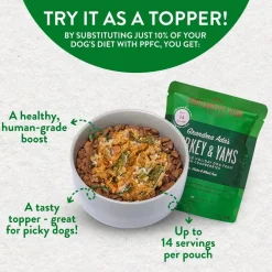 Portland Pet Food Company Grandma Ada's Turkey & Yams Homestyle Wet Dog Food Topper & Meal (9 oz x 8 puches)