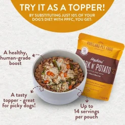 Portland Pet Food Company Hopkins' Pork N' Potato Homestyle Wet Dog Food Topper & Meal (9 oz x 8 pouches)