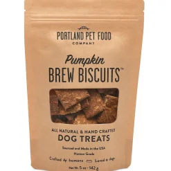 Portland Pet Food Company Pumpkin Brew Biscuits Dog Treats, 5-oz