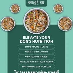 Portland Pet Food Company Rosie's Beef N' Rice Homestyle Wet Dog Food Topper & Meal (9 oz x 8 pouches)