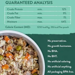 Portland Pet Food Company Rosie's Beef N' Rice Homestyle Wet Dog Food Topper & Meal (9 oz x 8 pouches)