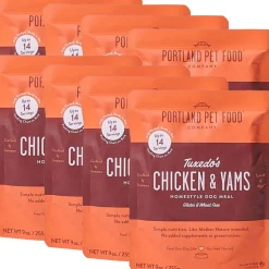 Portland Pet Food Company Tuxedo's Chicken & Yams Homestyle Wet Dog Food Topper (9 oz x 8 pouches)