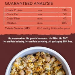 Portland Pet Food Company Tuxedo's Chicken & Yams Homestyle Wet Dog Food Topper (9 oz x 8 pouches)