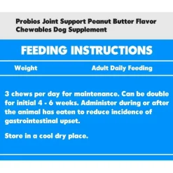 Probios Hip & Joint Support Peanut Butter Flavored Dog Treats (1 lb)
