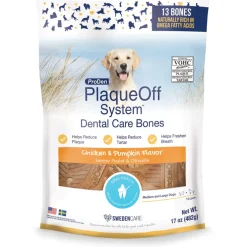 ProDen PlaqueOff System Dental Care Bone Dog Treats, 13 count