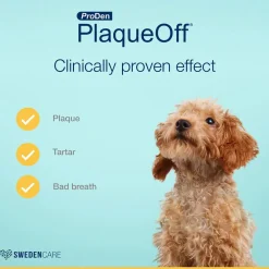 ProDen Plaqueoff System Holistic Oral Care Support Adult Dental Dog Treats, Sweet Potato & Peanut Butter, 6-oz