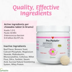 Pro-Pectalin Tablets - Anti Diarrhea Medicine for Dogs & Cats Tablets