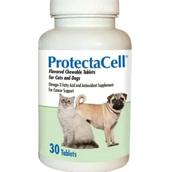ProtectaCell Omega Fatty Acid and Antioxidant Cancer Support for Cats & Dogs