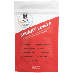 ProThrive Spunky Level II Probiotics (Digestive Enzymes & Joint Support Supplement) for Dogs