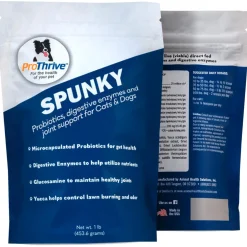 ProThrive Spunky Probiotics (Digestive Enzymes & Joint Support Supplement) for Dogs & Cats