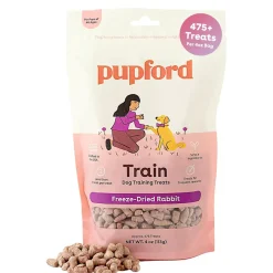 Pupford Train Freeze-Dried Rabbit Training Treats for Dogs (4 oz)