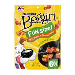 Purina Beggin' Little Bacon & Cheese Flavor Dog Treats (6 oz)