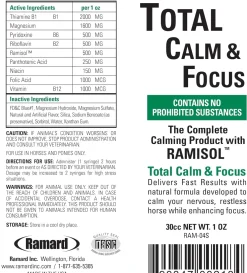 Ramard Total Calm & Focus Paste Supplement For Horses (30 cc)