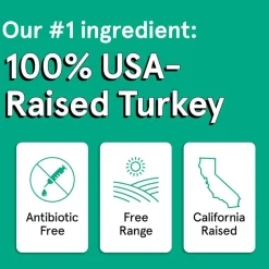 Real Meat Air Dried Turkey Neckers Dog Treats (6 oz)